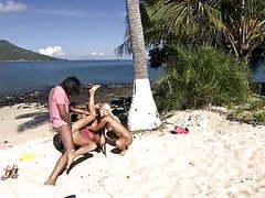 Find-Best-Hardcore.com presents: Two girls fuck at caribian beach