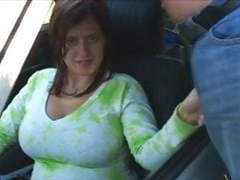 Find-Best-Hardcore.com presents: Busty boobiekat car blowjob through window