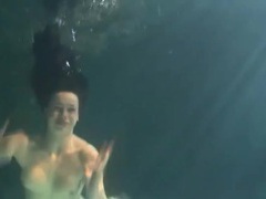 Find-Best-Hardcore.com presents: Shaved pussy brunette teen underwater