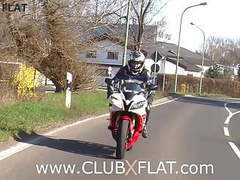 Find-Best-Hardcore.com presents: Clubxflat-  biker babe towed after breakdown