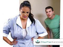 Find-Best-Hardcore.com presents: Nurumassage hot maid discovers nuru with young lad