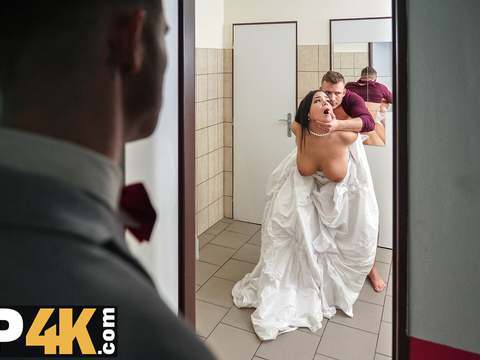 Find-Best-Hardcore.com presents: Vip4k. wife gets her hairy vagina licked and penetrates in the wc