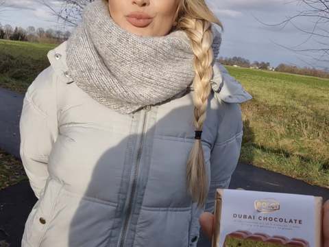 Find-Best-Hardcore.com presents: I blow and fuck a stranger for the last dubai chocolate from the discount store - risky public sex - litclit