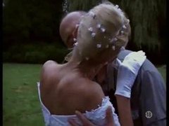 Find-Best-Hardcore.com presents: Naughty bride taken outdoors by two guys