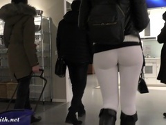 Find-Best-Hardcore.com presents: Jeny smith  camel toe white leggings