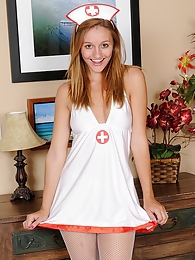 Find-Best-Hardcore.com presents: Slutty and horny teen nurse Chandler Fay strips naked