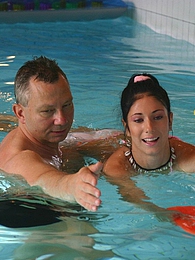 Find-Best-Hardcore.com presents: Brunette teenage beauty fucked by a horny swim teaching paps