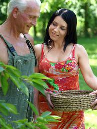 Find-Best-Hardcore.com presents: Beautiful brunette babe enjoys a senior his stiffy cock