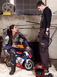 Find-Best-Hardcore.com presents: Shy teenage biker chick fucks the horny mechanic hardcore