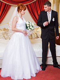 Find-Best-Hardcore.com presents: Redhead Czech bride Lucy Bell getting double fucked on her wedding day