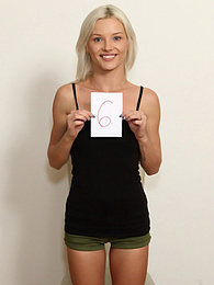 Find-Best-Hardcore.com presents: Blond hungarian teen Zazie Skymm gets completely naked during a solo shoot